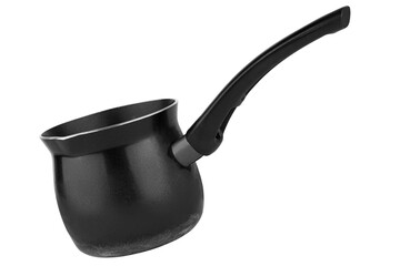 Turk for brewing coffee, utensils for making coffee, on a white background in isolation