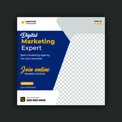 Digital marketing and corporate business social media post and banner template