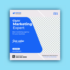 Digital marketing and corporate business social media post and banner template
