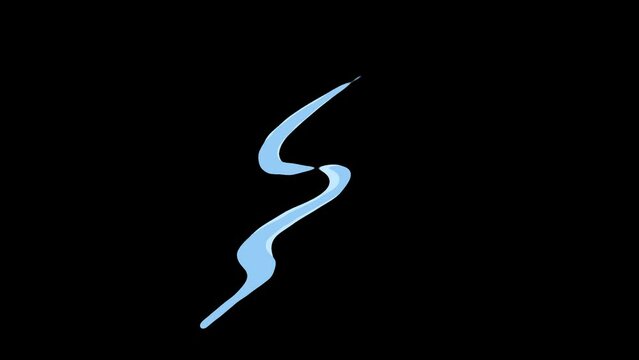 流水紋のリキッドアニメーション_2色