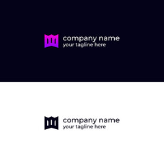 Real estate and w letter logo design