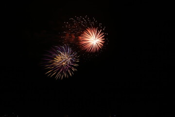 港町の花火大会