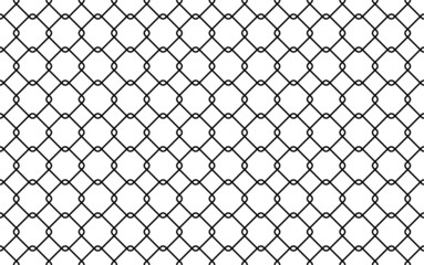 Wire mesh seamless pattern. Flat vector illustration