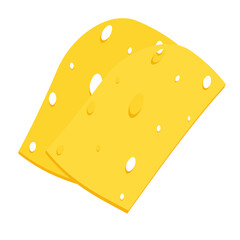 cheese slices for food design