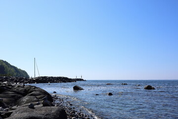 rocks in the harbor