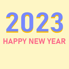 Happy New Year 2023
text.New year idea concept.