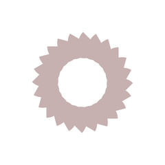 Minimalist Boho Graphic Geometric Shape Icon. Boho Beige Colored Template for T Shirt or Poster Print