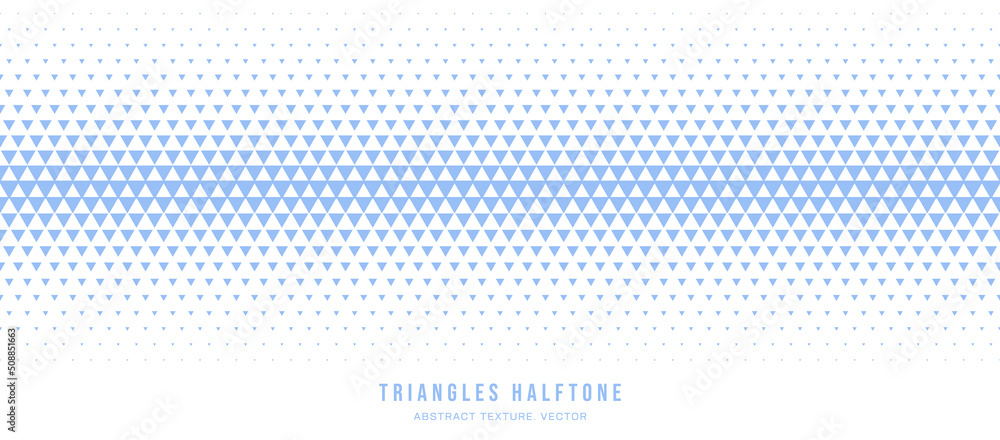 Canvas Prints triangles halftone geometric continuous pattern vector straight line border pale blue abstract backg