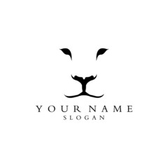 lion face vector logo best design
