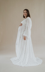 Pregnant woman in dress