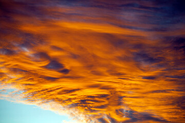 Fototapeta na wymiar Evening Clouds in Australia