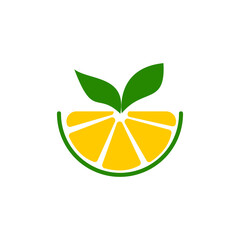 minimal fresh fruit and juice logo illustration fruit icon design 