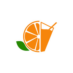 minimal fresh fruit and juice logo illustration fruit icon design 