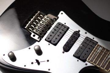 Black and White Electro Guitar