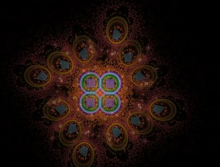 Imaginatory fractal abstract background Image