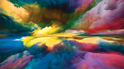 Obraz na płótnie Canvas Heaven and Earth Background