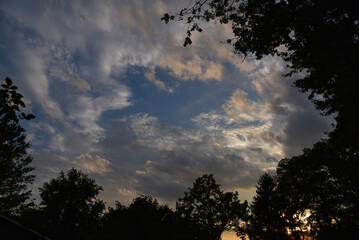 sunset on top of the valley