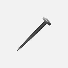 Nail icon. Cartoon of sickle vector icon - Vector