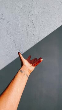  hand on a walll, pulling back, hand, arm, vertical video, social media, vertical video footage, social media footage, footage for social media, vertical videos, videos to use for social media