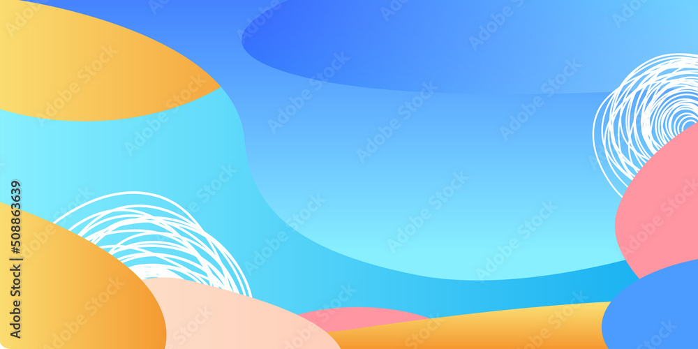 Wall mural abstract creative backgrounds in minimal trendy style with copy space for text.