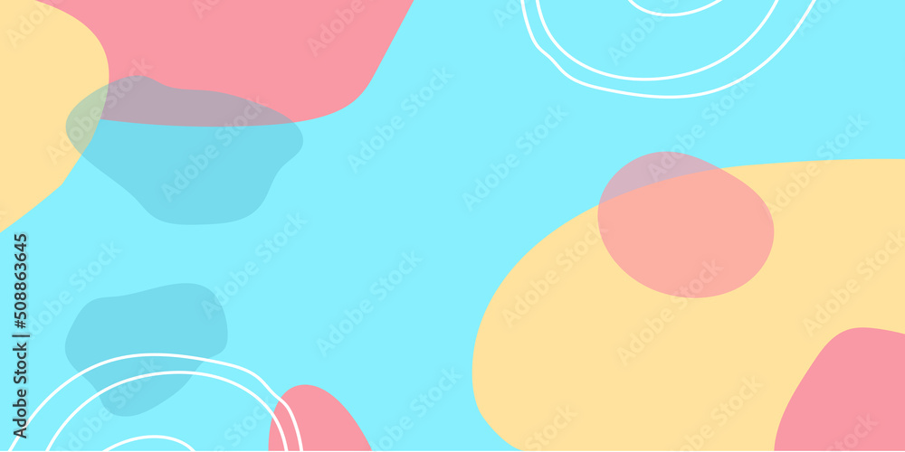 Wall mural abstract creative backgrounds in minimal trendy style with copy space for text.