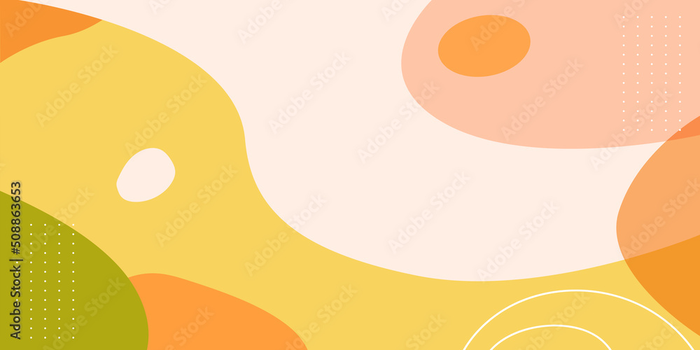 Wall mural abstract creative backgrounds in minimal trendy style with copy space for text.