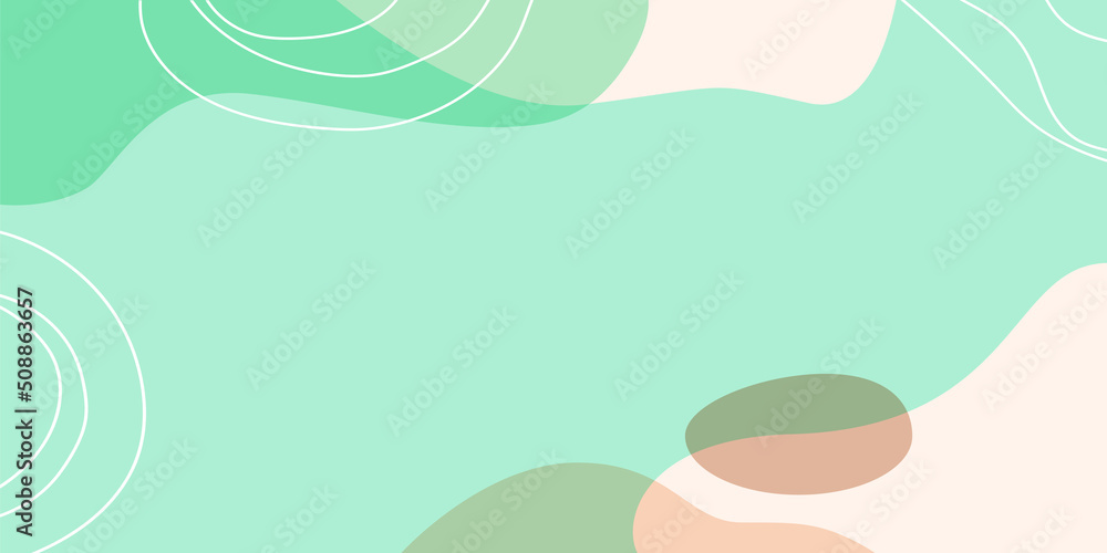 Sticker abstract creative backgrounds in minimal trendy style with copy space for text.