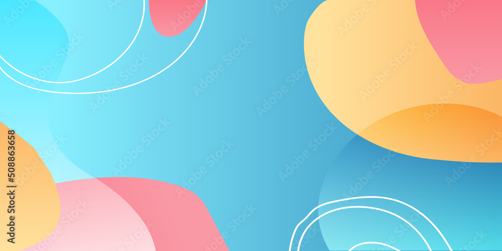 Wall mural abstract creative backgrounds in minimal trendy style with copy space for text.