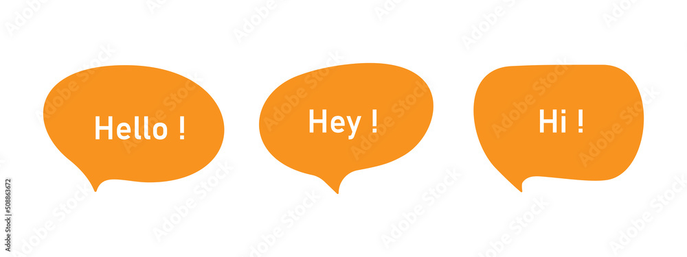 Poster speech bubble set. talk bubble. cloud speech bubbles collection. vector design