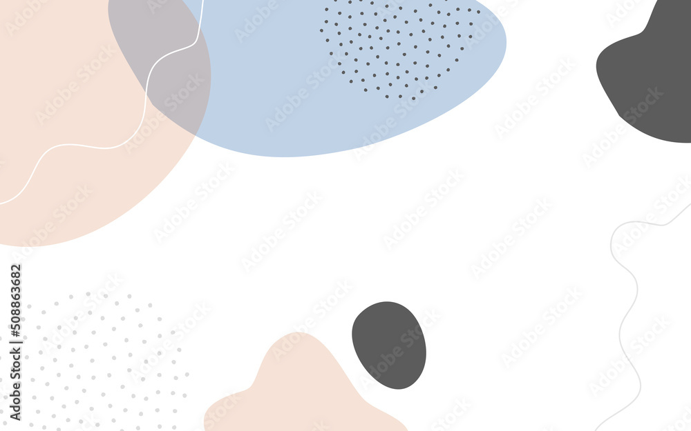 Wall mural abstract creative backgrounds in minimal trendy style with copy space for text.
