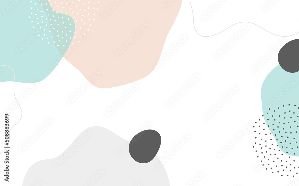 Sticker abstract creative backgrounds in minimal trendy style with copy space for text.