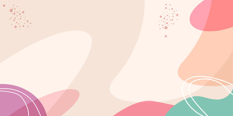 Abstract creative backgrounds in minimal trendy style with copy space for text.