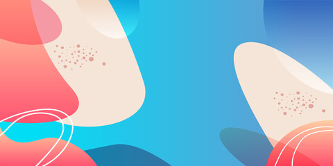 Abstract creative backgrounds in minimal trendy style with copy space for text.