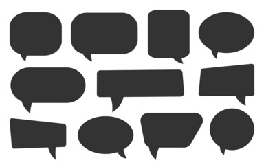 Speech Bubble set. Talk bubble. Cloud speech bubbles collection. Vector Design