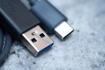 USB・USB-Cのケーブル - obrazy, fototapety, plakaty