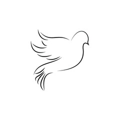 bird silhouette illustration beautiful outline design art 