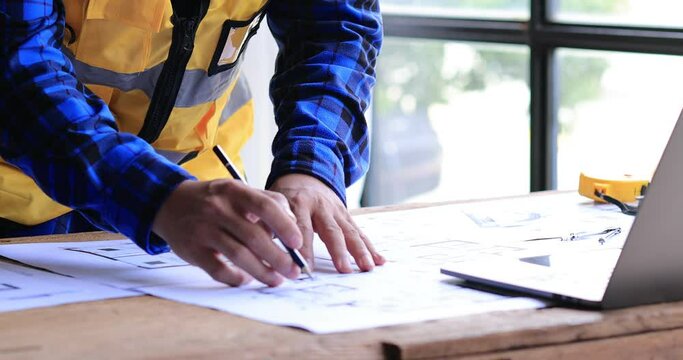 engineering, engineer, designer, businessman, blueprint, 4k, construction, professional, home, paperwork, architecture, drawing, mortgage loan, house, industry, project, design, civil, building, archi