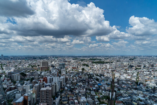 view for residential area of Tokyo.