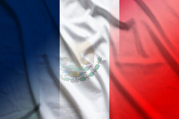 France and Mexico official flag international relations MEX FRA