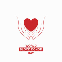 banner design for world blood donation day