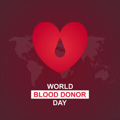 banner design for world blood donation day