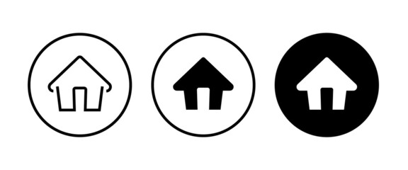House icon. home icons button, vector, sign, symbol, logo, illustration, editable stroke, flat design style isolated on white