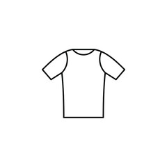 Shirt, Fashion, Polo, Clothes Thin Line Icon Vector Illustration Logo Template. Suitable For Many Purposes.