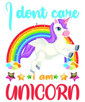 : I Dont Care I Am Unicorn T-shirt Design
Welcome To My Design,
I Am A Specialized T-shirt Designer.

Description : 
✔ 100% Copy Right Free
✔ Trending Follow T-shirt Design. 
✔ 300 Dpi Regulation Sour