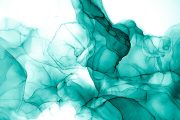 Marble ink abstract art from exquisite original painting for abstract background . Painting was painted on high quality paper texture to create smooth marble background pattern of ombre alcohol ink .