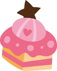 Dessert cartoon concept