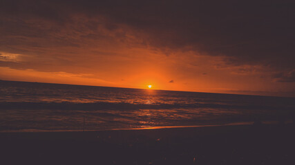 sunset at the beach