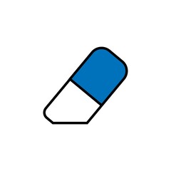 Eraser Icon Symbol On Clean Background