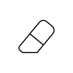 Eraser Icon Symbol On Clean Background