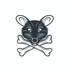 rat poison illustration, poison graphic information, vector art.